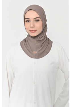 Asnia Hijab Instan Serut Capuccino -  Hijab Tencel Micro Modal